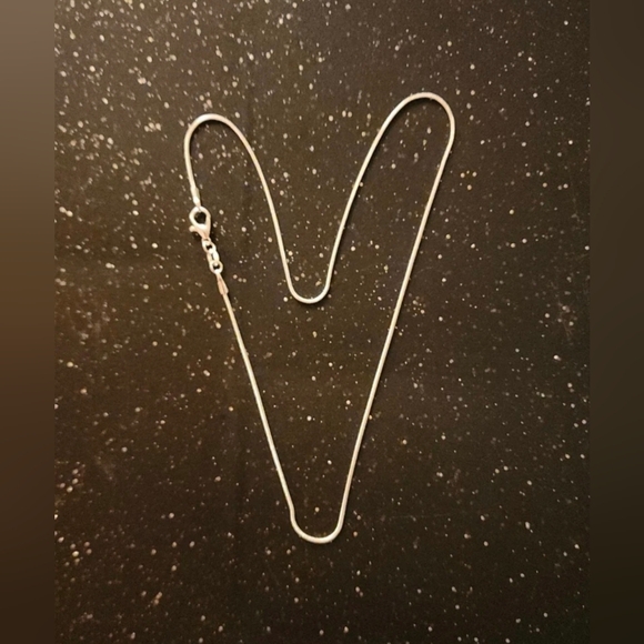 925 Sterling Silver 1.2mm Snake Chain Necklace Lobster Clasp Closure 16" - Picture 2 of 4